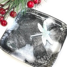 Load image into Gallery viewer, SALE Dragonfly Tray - Metallic Black and Pearl