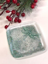 Load image into Gallery viewer, Dragonfly Tray - Turquoise Sparkles &amp; Pearl