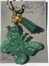 Load image into Gallery viewer, Mocs N More - Butterfly Keychain Blackor Rainbow