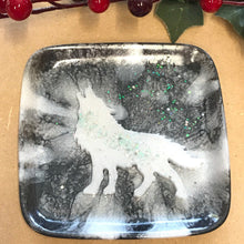 Load image into Gallery viewer, White Wolf Tray - Metallic Black and Pearl