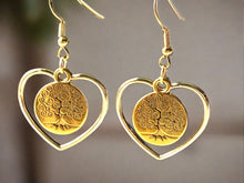 Load image into Gallery viewer, Mocs N More NEW Gold Tree of LIfe Heart