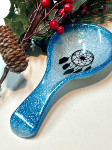 Blue Pearl Dream Catcher Spoon Rests