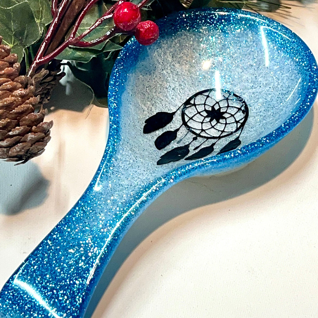Blue Pearl Dream Catcher Spoon Rests