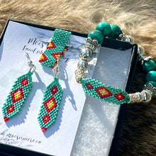 Load image into Gallery viewer, Beaded Earrings &amp; Bracelet Sets - Calm Winds