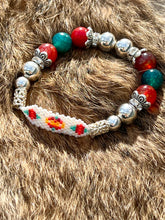 Load image into Gallery viewer, Beaded Earrings &amp; Bracelet Sets - Dragon Fire