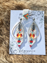 Load image into Gallery viewer, Beaded Earrings &amp; Bracelet Sets - Dragon Fire
