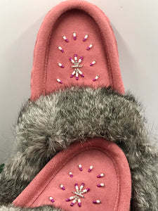 Ladies Moccasins -Laurentian Chief Moccasins Flamingo