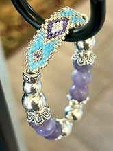 Load image into Gallery viewer, Mocs N More Totem Bracelets - Beaded Purple Aqua Marine