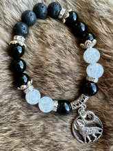 Load image into Gallery viewer, Mocs N More Totem Bracelets - Black Onyx Wolf