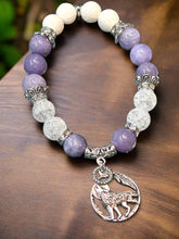 Load image into Gallery viewer, Mocs N More Totem Bracelets - Purple Aqua Marine Wolf