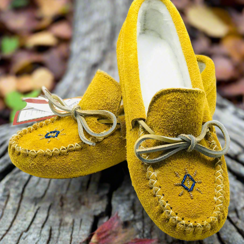 Ladies Moose Hide Suede Moccasins