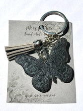 Load image into Gallery viewer, Mocs N More - Butterfly Keychain Blackor Rainbow
