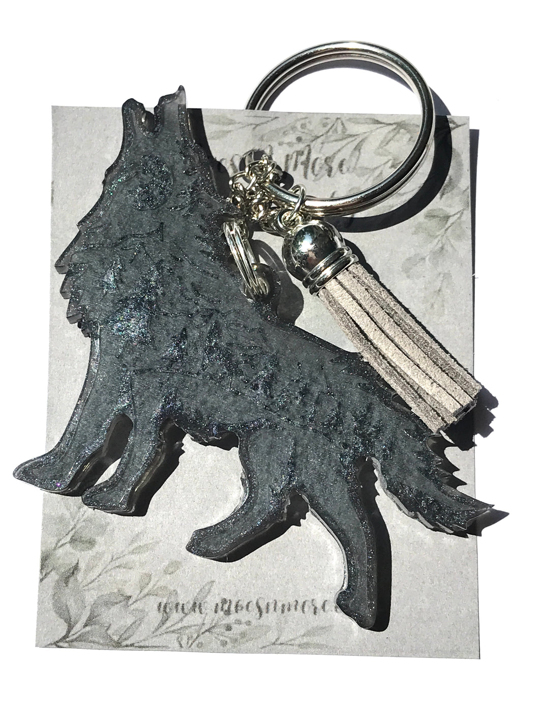 Mocs N More - Wolf Keychain