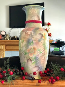 Decorative Ceramic Vase  - Feathers