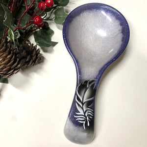 Violet &  Pearl Feather Spoon Rests