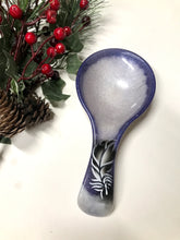 Load image into Gallery viewer, Violet &amp;  Pearl Feather Spoon Rests
