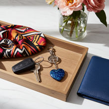 Load image into Gallery viewer, Tree of Life Heart Keychain - Handcrafted Epoxy Resin Charm