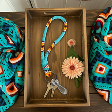 Load image into Gallery viewer, New Beaded Wrist Lanyard - Teal