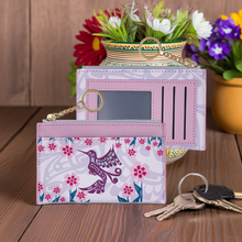 Load image into Gallery viewer, New Zippered Card Wallet - Hummingbird