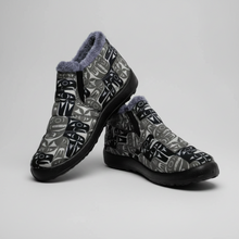Load image into Gallery viewer, Thunderbird &amp; Whale Boots - Indigenous Art Nylon Boots
