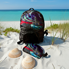 Load image into Gallery viewer, Foldable Indigenous Designed Backpacks - Wolf Song