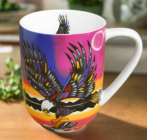 16 Oz - Porcelain Mug - Eagle