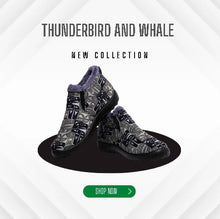 Load image into Gallery viewer, Thunderbird &amp; Whale Slip Ons (Shoes)