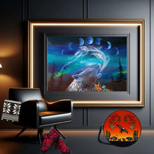 Load image into Gallery viewer, ART Framed Canvas - Wolf Whisperer Limited Edition