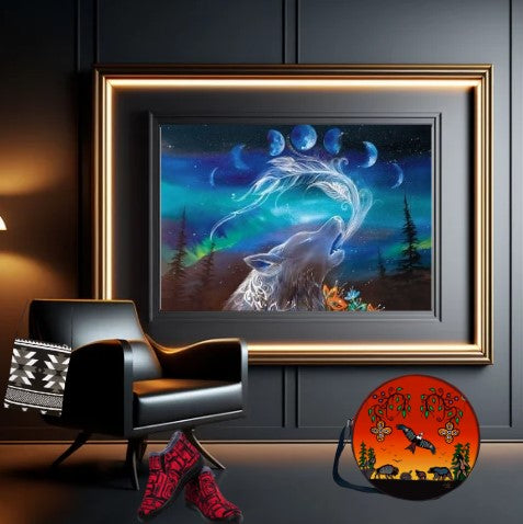 ART Framed Canvas - Wolf Whisperer Limited Edition