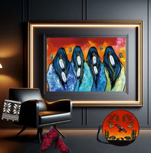 Load image into Gallery viewer, ART Framed Canvas - Tabacco Women Limited Edition