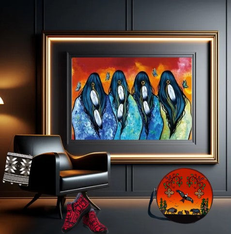 ART Framed Canvas - Tabacco Women Limited Edition