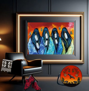 ART Framed Canvas - Tabacco Women Limited Edition