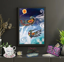 Load image into Gallery viewer, ART Framed Canvas - Wispy Birds Limited Edition