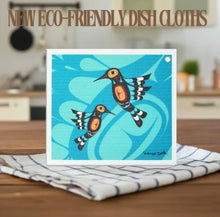 Load image into Gallery viewer, Eco Dish Cloths - Hummingbird