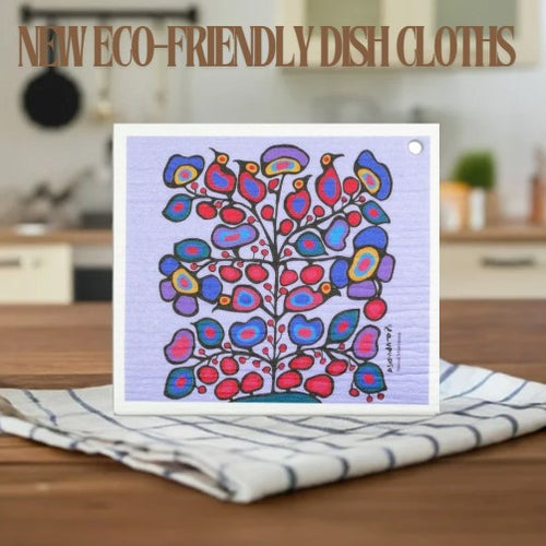 Eco Dish Cloths - Woodland Floral