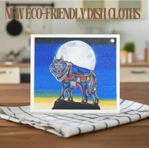 Eco Dish Cloths - Wolf