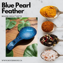 Load image into Gallery viewer, Blue Pearl Feather Spoon Rests