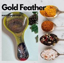 Load image into Gallery viewer, Spoon Rest - Gold Feather