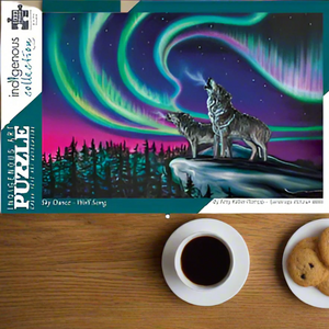 Art Puzzles Available - Sky Dance Wolf Song