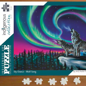Art Puzzles Available - Sky Dance Wolf Song