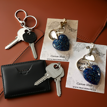 Load image into Gallery viewer, Mocs N More - Heart Blue Keychains