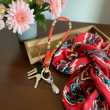 Load image into Gallery viewer, New Beaded Wrist Lanyard - Red