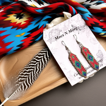 Load image into Gallery viewer, Mocs N More Hand Beaded Earrings - Morning Dew