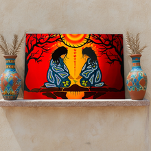 Load image into Gallery viewer, New Offerings - Indigenous Art Wall Plaque by Tracey Metallic