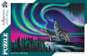 Art Puzzles Available - Sky Dance Wolf Song
