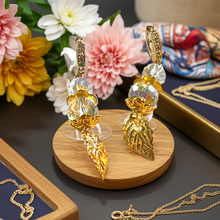 Load image into Gallery viewer, Mocs N More Earrings - Golden Leaf Earrings