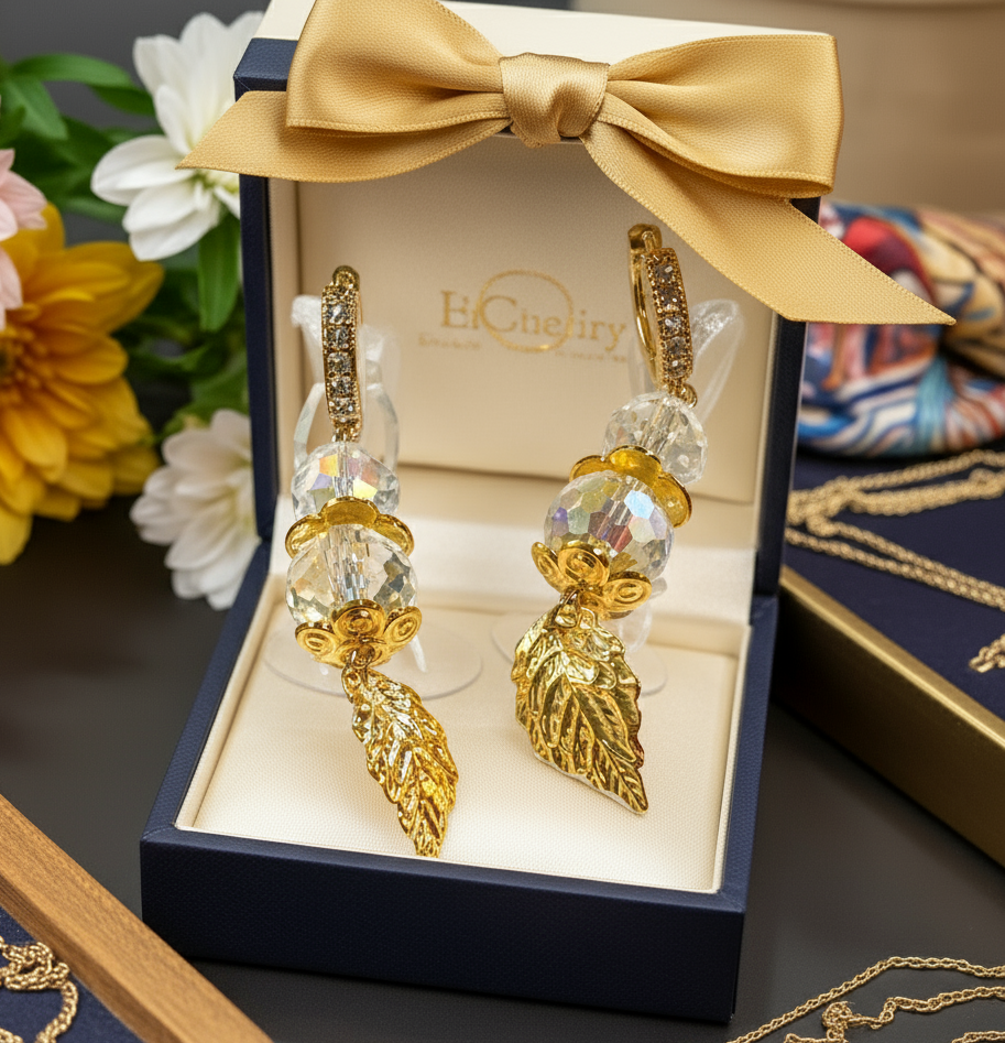 Mocs N More Earrings - Golden Leaf Earrings