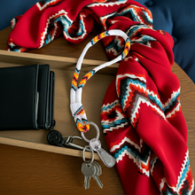 Load image into Gallery viewer, New Beaded Wrist Lanyard - White