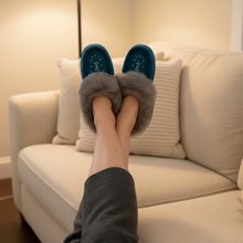 Load image into Gallery viewer, Aqua Moccasins - Sofa Top View