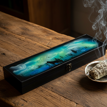 Load image into Gallery viewer, Aurora Wolf Keeper - Angled Table with Smudge